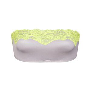 SKIMS Lavender and Neon Yellow Bikini Top